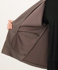 OLCKD05109 eur3(エウルキューブ) 【WEB先行販売】【大きいサイズ】Vネックダンボールブルゾン ダークグレー