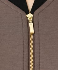 OLCKD05109 eur3(エウルキューブ) 【WEB先行販売】【大きいサイズ】Vネックダンボールブルゾン ダークグレー