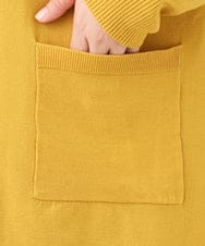 OLCKV07089 eur3(エウルキューブ) 【大きいサイズ】Vネックドロップショルダーカーディガン マスタード(26)
