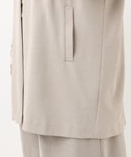 OLCKV12099 eur3(エウルキューブ) 【大きいサイズ】カットジョーゼットVネックジレ グレージュ(89)