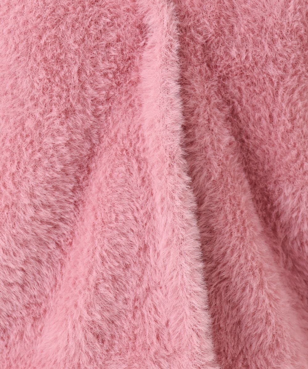 OLCLA09119 eur3(エウルキューブ) 【WEB先行販売】【大きいサイズ】フラッフィージャケット ピンク(03)