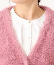 OLCLA09119 eur3(エウルキューブ) 【WEB先行販売】【大きいサイズ】フラッフィージャケット ピンク(03)