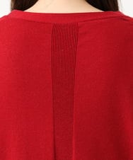 OLCLD06099 eur3(エウルキューブ) 【大きいサイズ】ラウンドヘムVネックカーディガン レッド