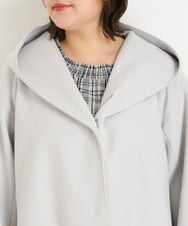 OLCLP12180 eur3(エウルキューブ) 【大きいサイズ】コクーンシルエットコート ライトグレー(91)
