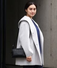 OLCLP12180 eur3(エウルキューブ) 【大きいサイズ】コクーンシルエットコート ライトグレー(91)