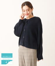 OLCLS07089 eur3(エウルキューブ) 【大きいサイズ】洗える2WAYカーディガン ネイビー(57)