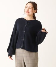 OLCLS07089 eur3(エウルキューブ) 【大きいサイズ】洗える2WAYカーディガン ネイビー(57)