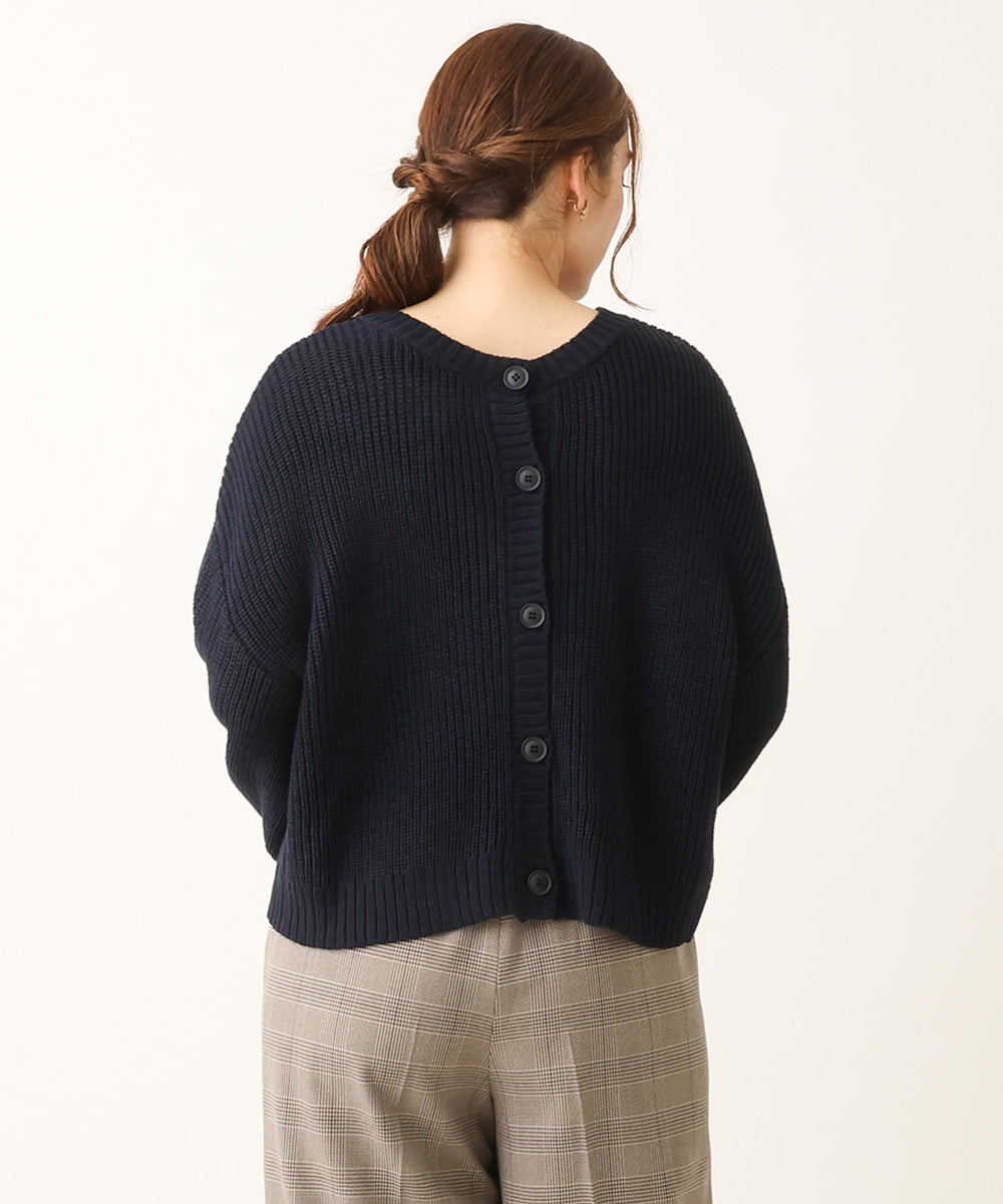 OLCLS07089 eur3(エウルキューブ) 【大きいサイズ】洗える2WAYカーディガン ネイビー(57)