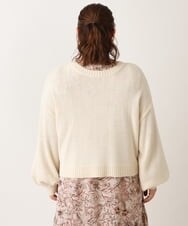 OLCLS07089 eur3(エウルキューブ) 【大きいサイズ】洗える2WAYカーディガン アイボリー(80)