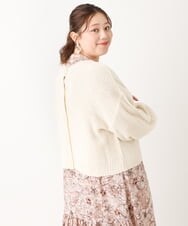 OLCLS07089 eur3(エウルキューブ) 【大きいサイズ】洗える2WAYカーディガン アイボリー(80)