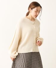 OLCLS07089 eur3(エウルキューブ) 【大きいサイズ】洗える2WAYカーディガン アイボリー(80)