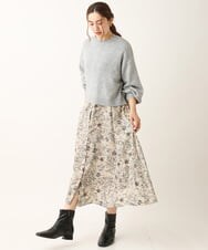 OLCLS07089 eur3(エウルキューブ) 【大きいサイズ】洗える2WAYカーディガン ライトグレー(91)