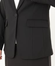 OLDDA02199 eur3(エウルキューブ) 【大きいサイズ/11号サイズあり/B-move JK/セットアップ対応】Wクロスストレッチテーラードジャケット ブラック(94)