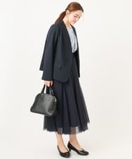 OLDDD02199 eur3(エウルキューブ) 【大きいサイズ/11号サイズあり】Wクロスノーカラージャケット ネイビー(57)