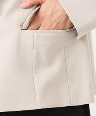 OLDDD02199 eur3(エウルキューブ) 【大きいサイズ/11号サイズあり】Wクロスノーカラージャケット グレージュ(89)