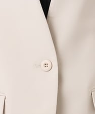 OLDDD02199 eur3(エウルキューブ) 【大きいサイズ/11号サイズあり】Wクロスノーカラージャケット グレージュ(89)