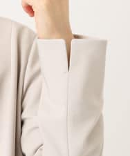 OLDDD02199 eur3(エウルキューブ) 【大きいサイズ/11号サイズあり】Wクロスノーカラージャケット グレージュ(89)