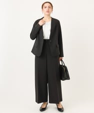 OLDDD02199 eur3(エウルキューブ) 【大きいサイズ/11号サイズあり】Wクロスノーカラージャケット ブラック(94)