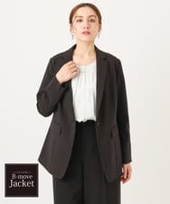 OLDDD03199 eur3(エウルキューブ) 【大きいサイズ/11号サイズあり】Wクロステーラードジャケット ブラック(94)