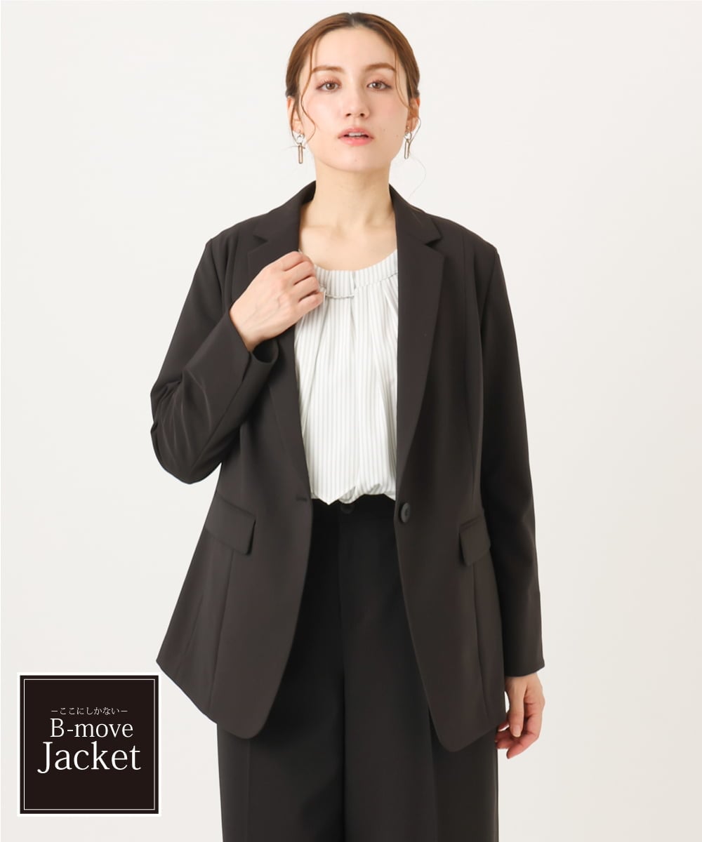 OLDDD03199 eur3(エウルキューブ) 【大きいサイズ/11号サイズあり】Wクロステーラードジャケット ブラック(94)