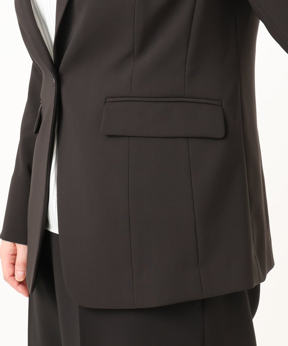 OLDDD03199 eur3(エウルキューブ) 【大きいサイズ/11号サイズあり】Wクロステーラードジャケット ブラック(94)