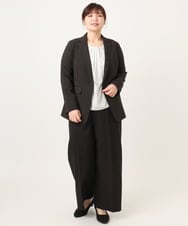 OLDDD03199 eur3(エウルキューブ) 【大きいサイズ/11号サイズあり】Wクロステーラードジャケット ブラック(94)