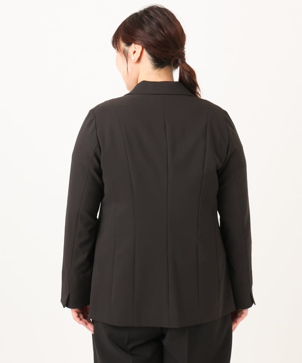 OLDDD03199 eur3(エウルキューブ) 【大きいサイズ/11号サイズあり】Wクロステーラードジャケット ブラック(94)