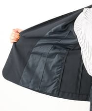 OLDEA03189 eur3(エウルキューブ) 【大きいサイズ/11号サイズあり/セットアップ対応/B-move JK】洗えるVネックジャケット ネイビー(57)