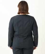 OLDEA03189 eur3(エウルキューブ) 【大きいサイズ/11号サイズあり/セットアップ対応/B-move JK】洗えるVネックジャケット ネイビー(57)