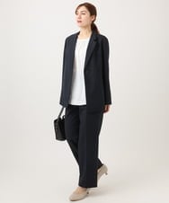 OLDED01189 eur3(エウルキューブ) 【大きいサイズ/11号サイズあり/セットアップ対応】ストレッチテーラードジャケット ネイビー