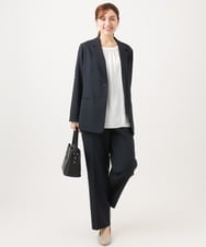 OLDED01189 eur3(エウルキューブ) 【大きいサイズ/11号サイズあり/セットアップ対応】ストレッチテーラードジャケット ネイビー