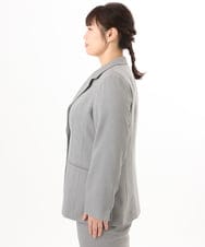 OLDED01189 eur3(エウルキューブ) 【大きいサイズ/11号サイズあり/セットアップ対応】ストレッチテーラードジャケット グレー