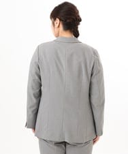 OLDED01189 eur3(エウルキューブ) 【大きいサイズ/11号サイズあり/セットアップ対応】ストレッチテーラードジャケット グレー