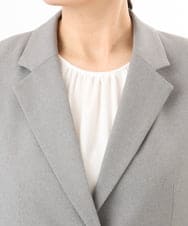 OLDED01189 eur3(エウルキューブ) 【大きいサイズ/11号サイズあり/セットアップ対応】ストレッチテーラードジャケット グレー