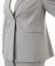 OLDED01189 eur3(エウルキューブ) 【大きいサイズ/11号サイズあり/セットアップ対応】ストレッチテーラードジャケット グレー