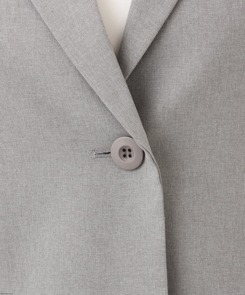 OLDED01189 eur3(エウルキューブ) 【大きいサイズ/11号サイズあり/セットアップ対応】ストレッチテーラードジャケット グレー