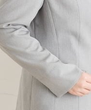 OLDFS03170 eur3(エウルキューブ) 【大きいサイズ/11号サイズあり/セットアップ対応】洗えるノーカラージャケット ライトグレー(91)