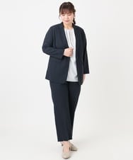 OLDHA05189 eur3(エウルキューブ) 【WEB先行販売】【大きいサイズ/11号サイズあり/セットアップ対応】接触冷感ストレッチテーラードジャケット ネイビー(57)