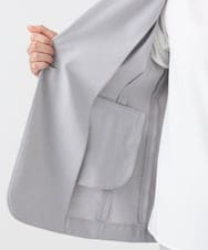 OLDHA05189 eur3(エウルキューブ) 【WEB先行販売】【大きいサイズ/11号サイズあり/セットアップ対応】接触冷感ストレッチテーラードジャケット ライトグレー(91)