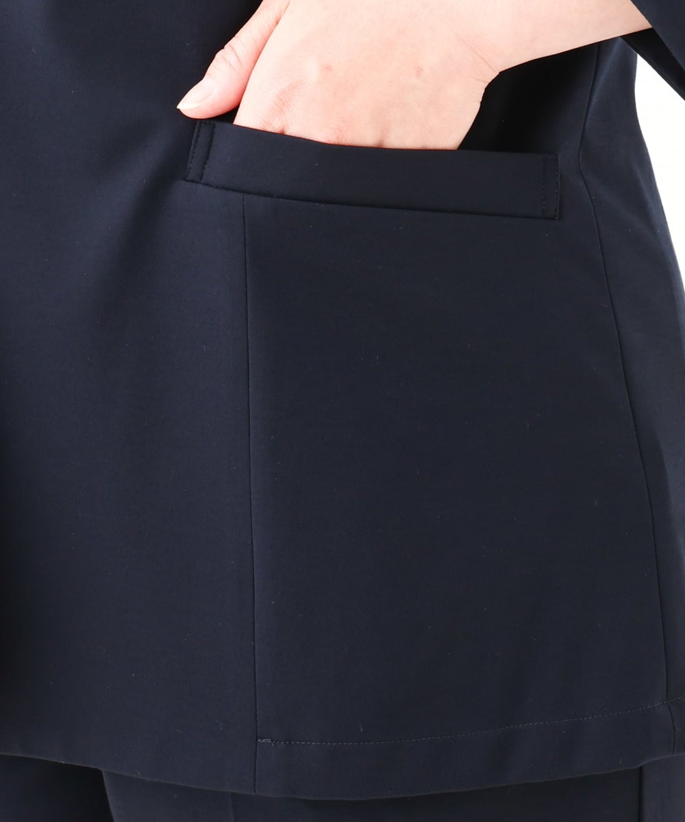 OLDHV05179 eur3(エウルキューブ) 【大きいサイズ/セットアップ対応】接触冷感カノコジャケット ネイビー(57)