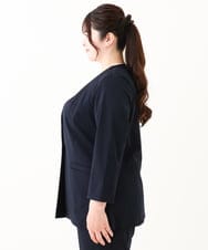 OLDHV05179 eur3(エウルキューブ) 【大きいサイズ/セットアップ対応】接触冷感カノコジャケット ネイビー(57)