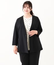 OLDHV05179 eur3(エウルキューブ) 【大きいサイズ/セットアップ対応】接触冷感カノコジャケット ブラック(94)