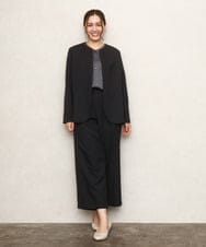OLDKA01189 eur3(エウルキューブ) 【WEB先行販売】【大きいサイズ/11号サイズあり】ソフィーツイルジャケット ブラック(94)