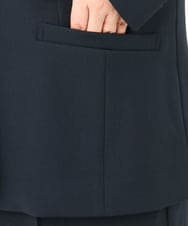 OLDKD01189 eur3(エウルキューブ) 【大きいサイズ/洗える/セットアップ対応/11号サイズあり】ストレッチVネックジャケット ネイビー