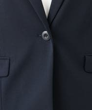 OLDLD03199 eur3(エウルキューブ) 【WEB先行販売】【大きいサイズ/11号サイズあり/洗える/セットアップ対応】カットジョーゼットテーラードジャケット ネイビー