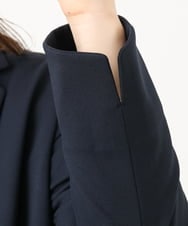 OLDLD03199 eur3(エウルキューブ) 【WEB先行販売】【大きいサイズ/11号サイズあり/洗える/セットアップ対応】カットジョーゼットテーラードジャケット ネイビー