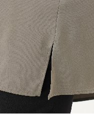 OLEAA12119 eur3(エウルキューブ) 【大きいサイズ】バックリボンシャツチュニック カーキ(36)