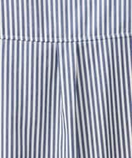OLEAA28119 eur3(エウルキューブ) 【大きいサイズ/soso×eur3】ケープ風ストライプシャツ ネイビー(57)