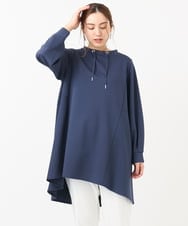 OLEAA31099 eur3(エウルキューブ) 【大きいサイズ】ダンボールバックフレアチュニック ネイビー(57)