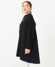 OLEAA31099 eur3(エウルキューブ) 【大きいサイズ】ダンボールバックフレアチュニック ブラック(94)